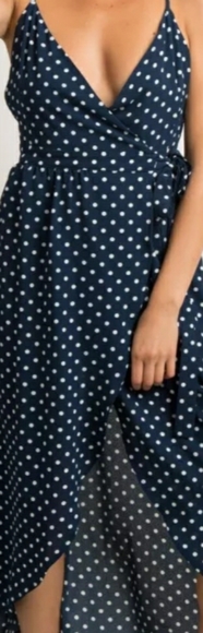 BNWT Pinkblush Navy Wrap Dress - Picture 3 of 4